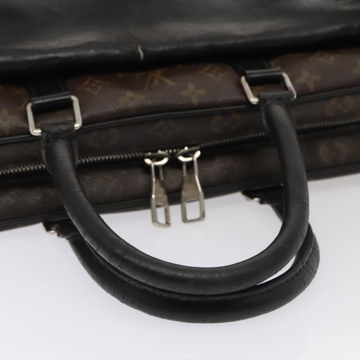 LOUIS VUITTON Monogram Macassar Soft briefcase Bag 2way M56719 LV bs17853