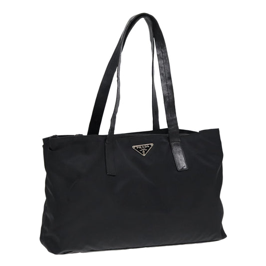 Luxury Prada Tote Bag Nylon Silver Black  bs17867