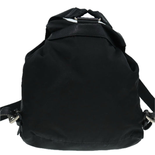 Luxury Prada Backpack Nylon Black Silver  bs17868