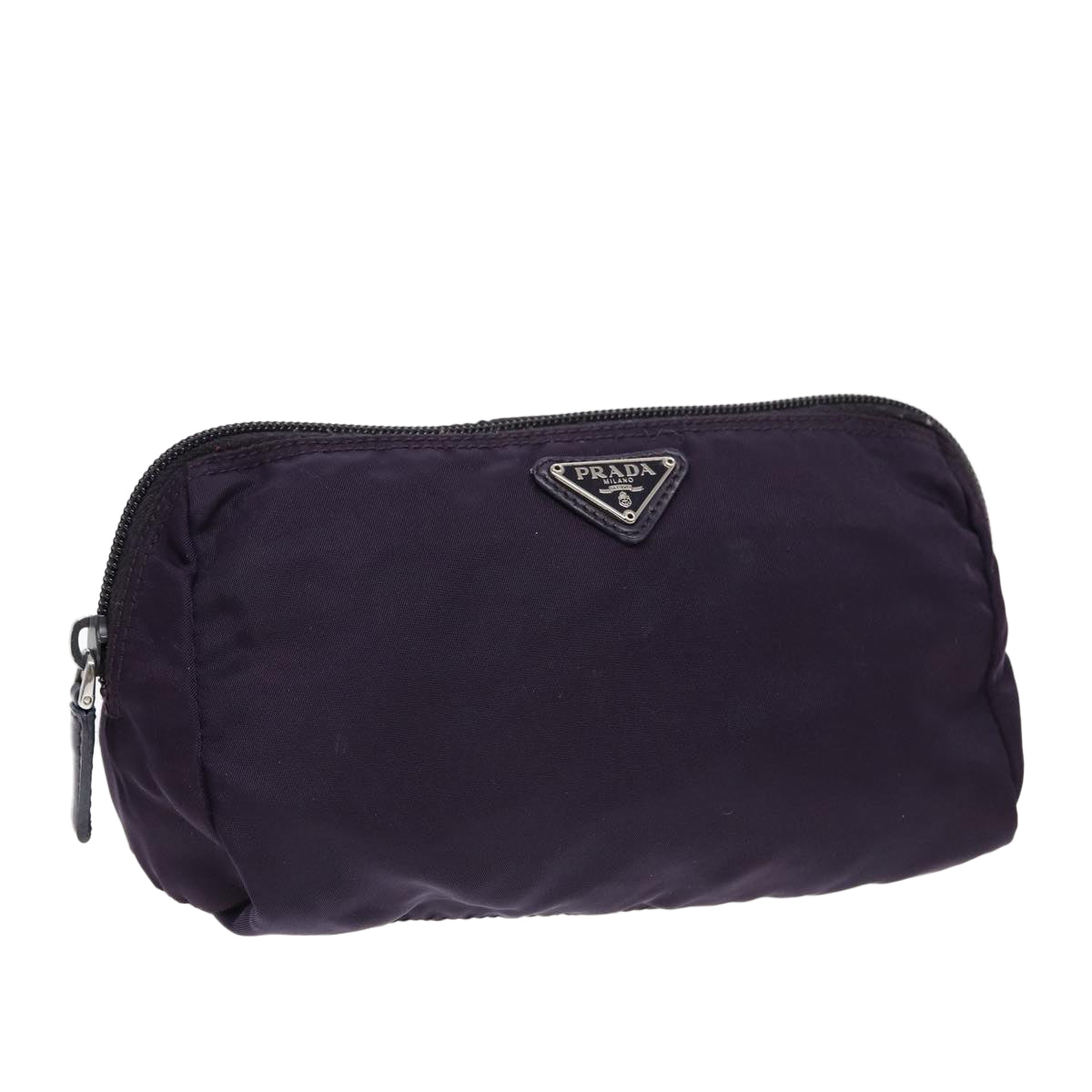 Luxury Prada Pouch Nylon Purple Silver  bs17869