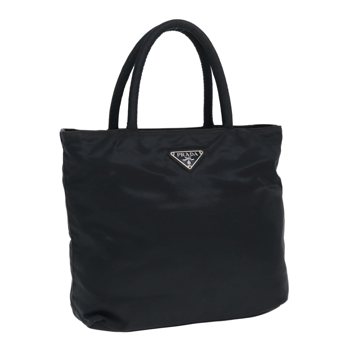 Luxury Prada Hand Bag Nylon Navy Silver  bs17870