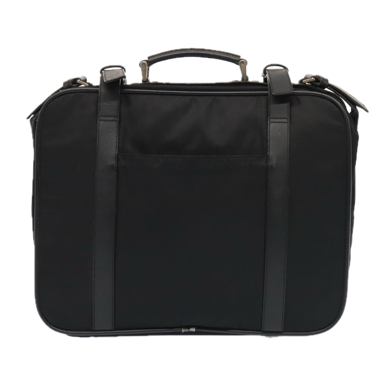 Luxury Prada Hand Bag Nylon 2way Black Silver  bs17871