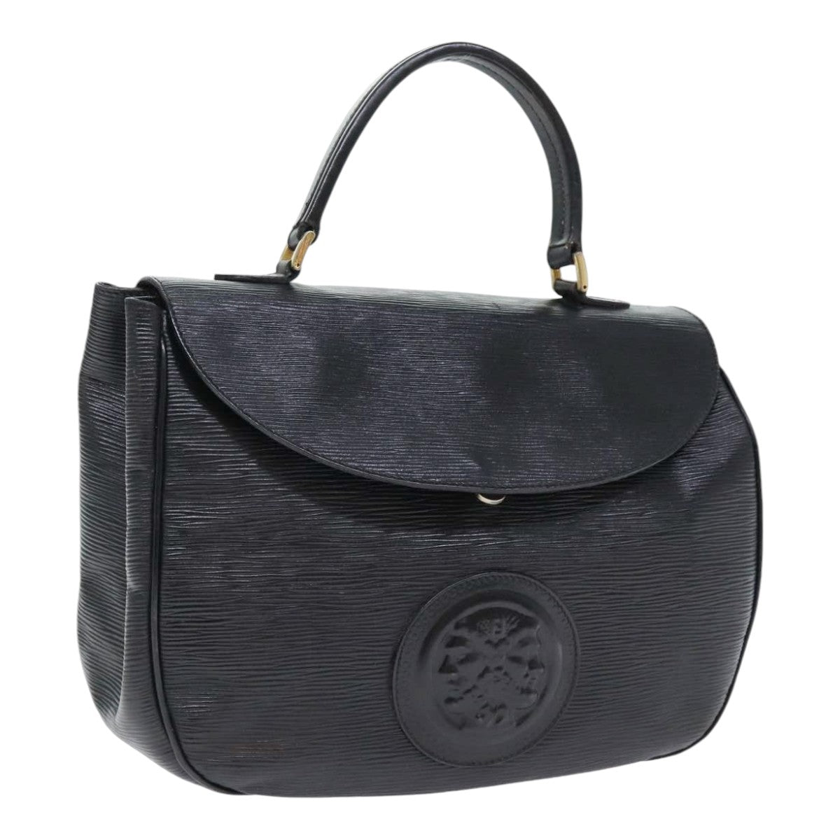 Luxury Fendi Hand Bag Leather Black Goldbs17873
