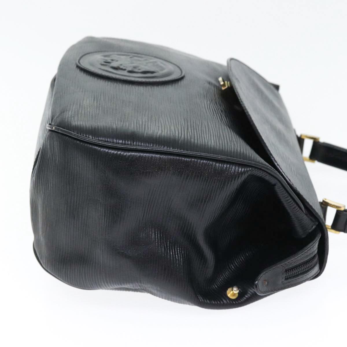 Luxury Fendi Hand Bag Leather Black Goldbs17873