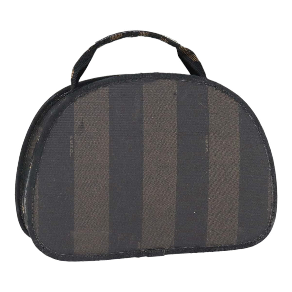 Luxury Fendi Pecan Canvas Hand Bag Brown Black goldbs17879