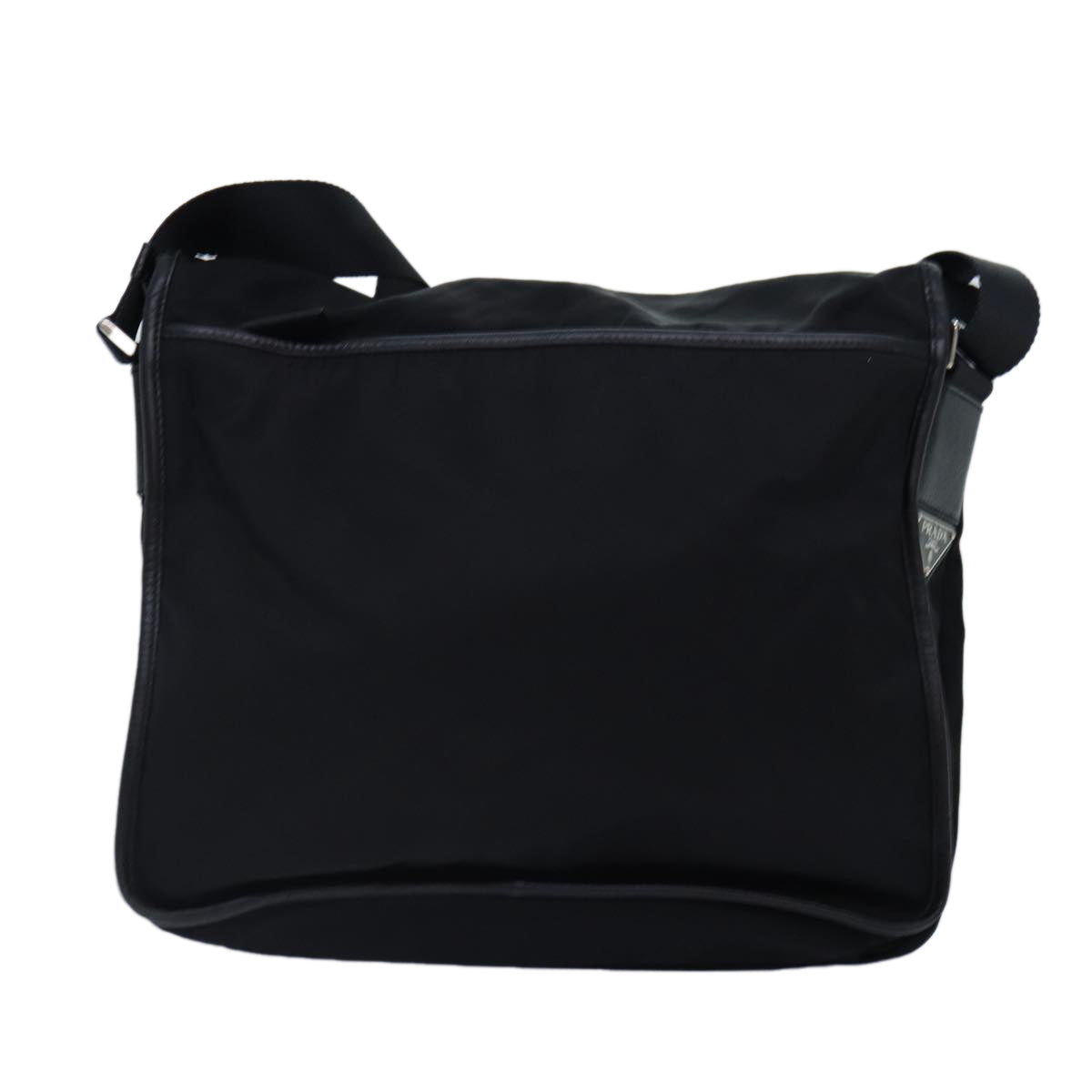 Luxury Prada Shoulder Bag Nylon Black Silver  bs17880