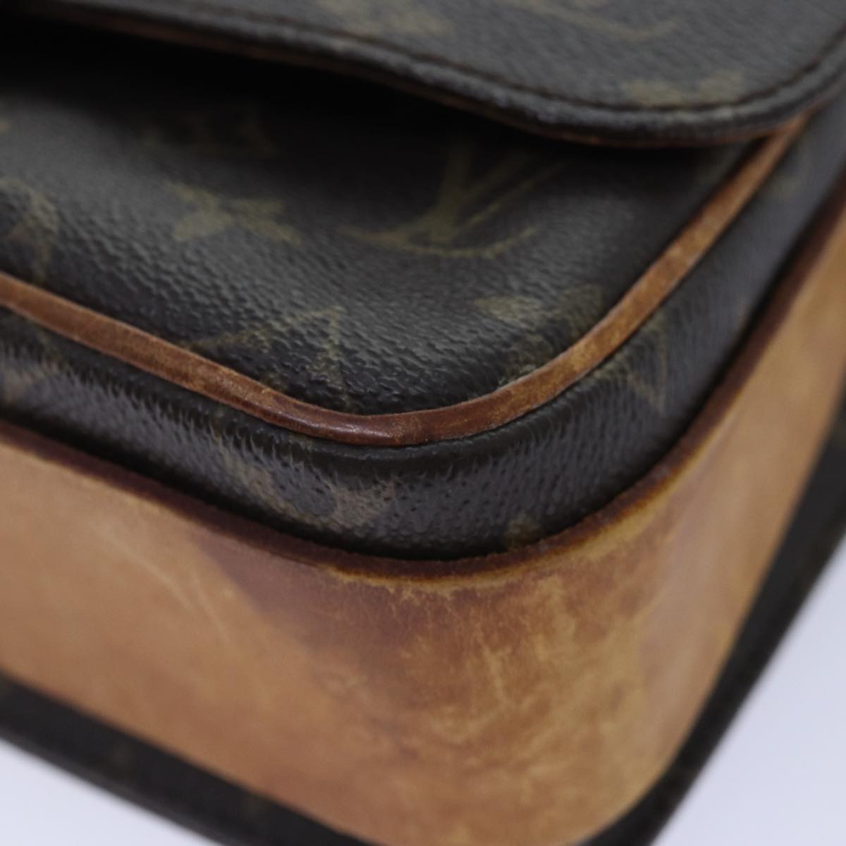 LOUIS VUITTON Monogram Cartouchiere MM Shoulder Bag M51253 LV bs17964