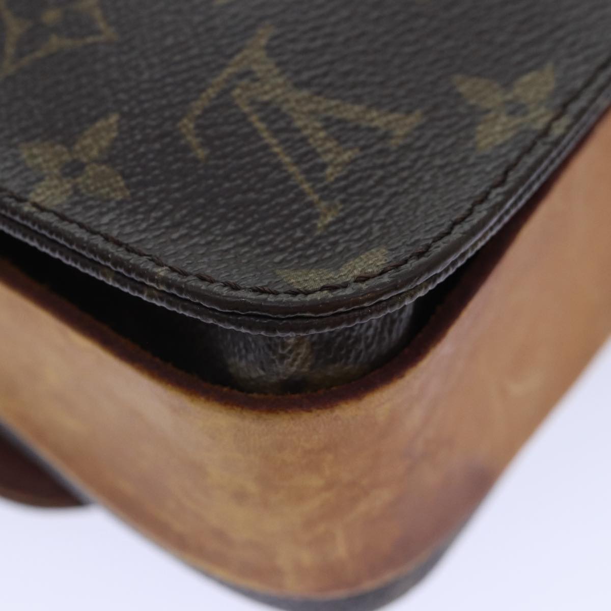 LOUIS VUITTON Monogram Cartouchiere MM Shoulder Bag M51253 LV bs17964