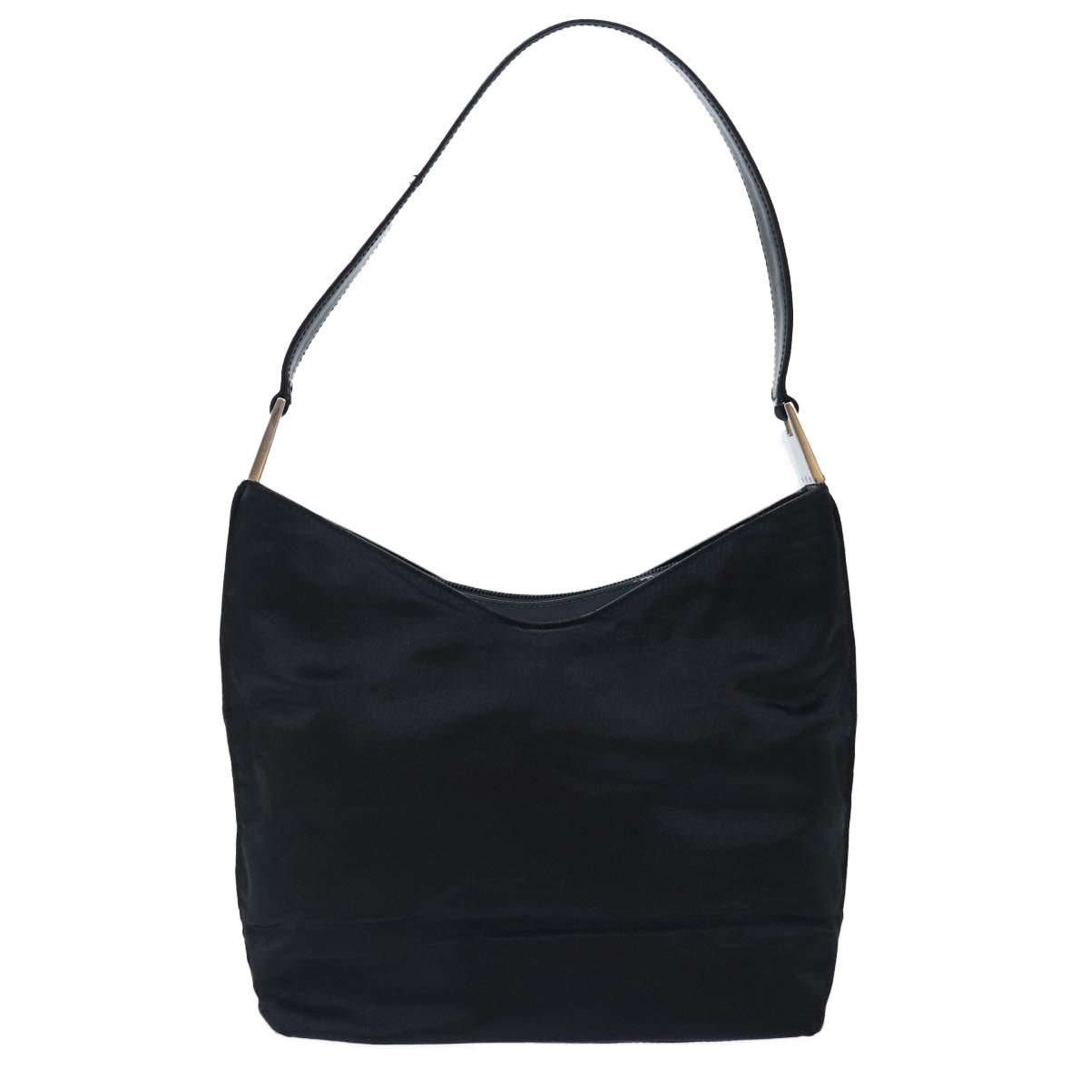 Luxury Prada Shoulder Bag Satin Silver Black 001 3014 002122  bs17970