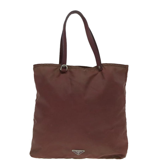 Luxury Prada Tote Bag Nylon Red Silver  bs18010