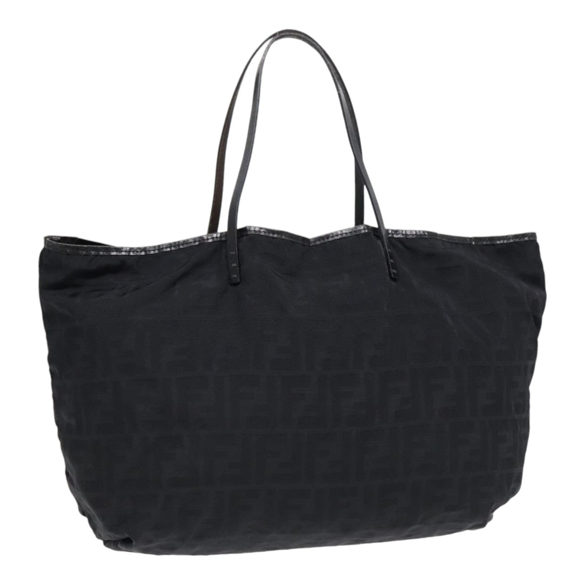 Luxury Fendi Zucca Canvas Tote Bag Nylon Blackbs18020