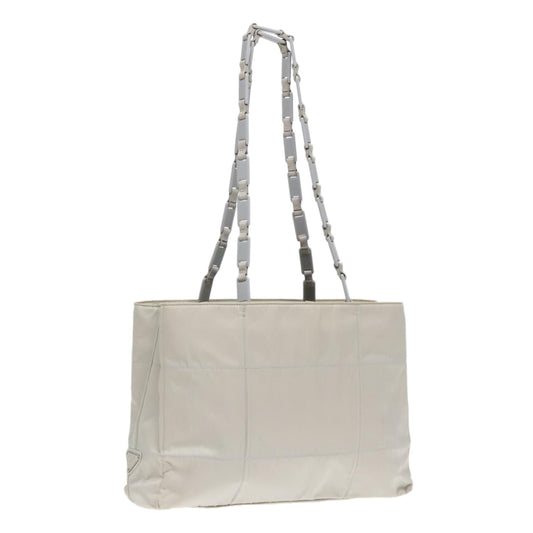 Luxury Prada Shoulder Bag Nylon Gray Silver  bs18028