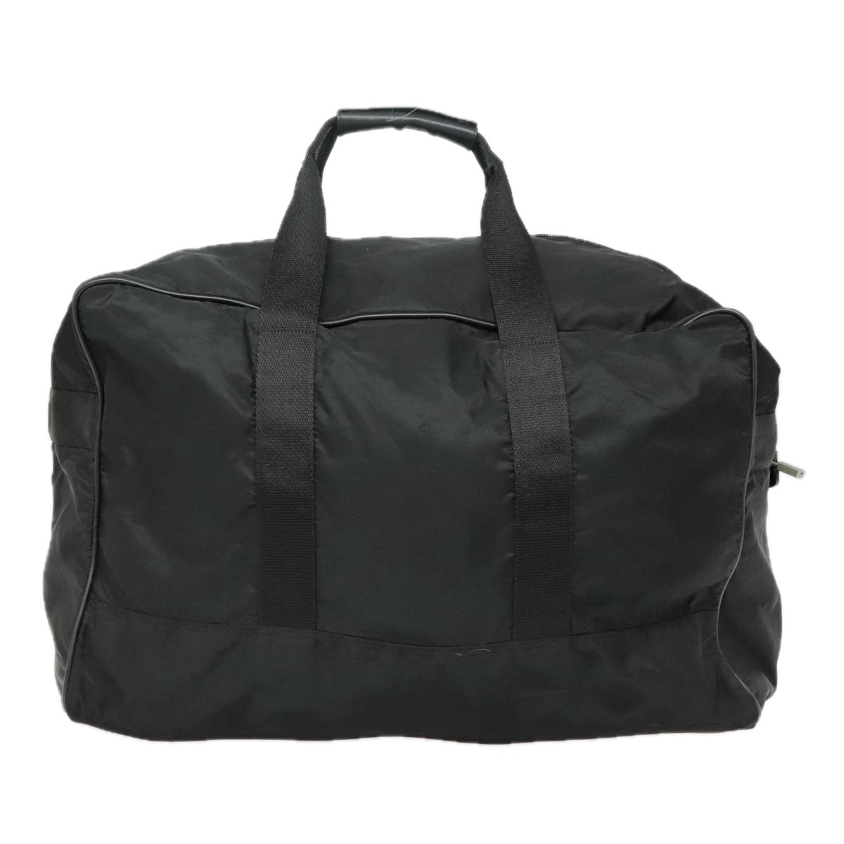 Luxury Prada Boston Bag Nylon Black Silver  bs18030