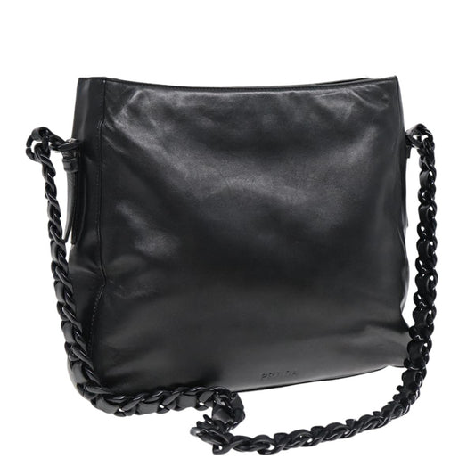 Luxury Prada Shoulder Bag Leather Black  bs18033