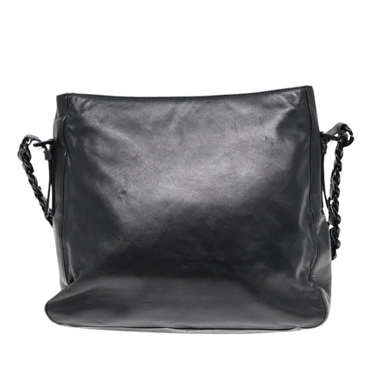 Luxury Prada Shoulder Bag Leather Black  bs18033
