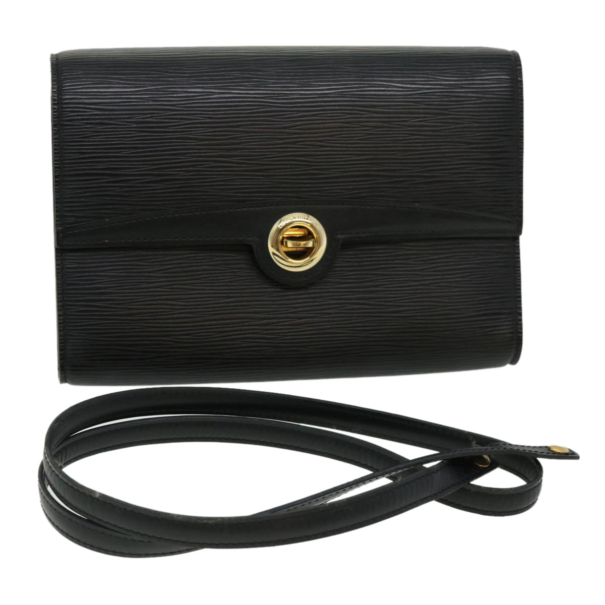 LOUIS VUITTON Epi Arsch Clutch Shoulder Bag 2Way Black M52572 LV bs1807