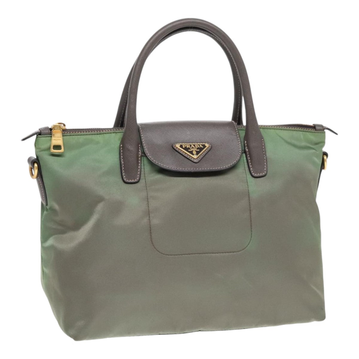 Luxury Prada Hand Bag Nylon Khaki  bs18121