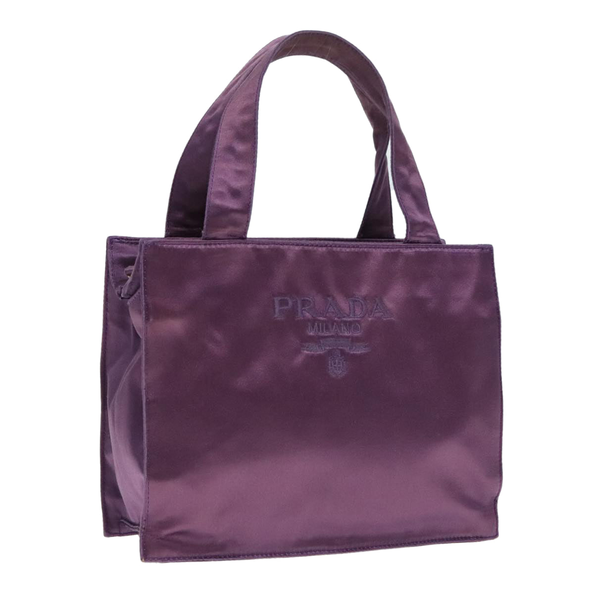 Luxury Prada Hand Bag Satin Purple  bs18138
