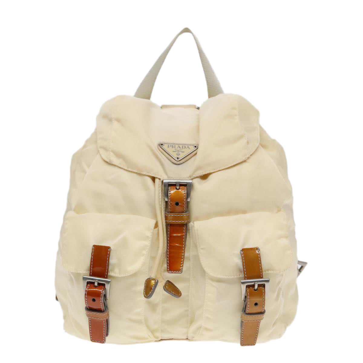 Luxury Prada Backpack Nylon Beige  bs18141