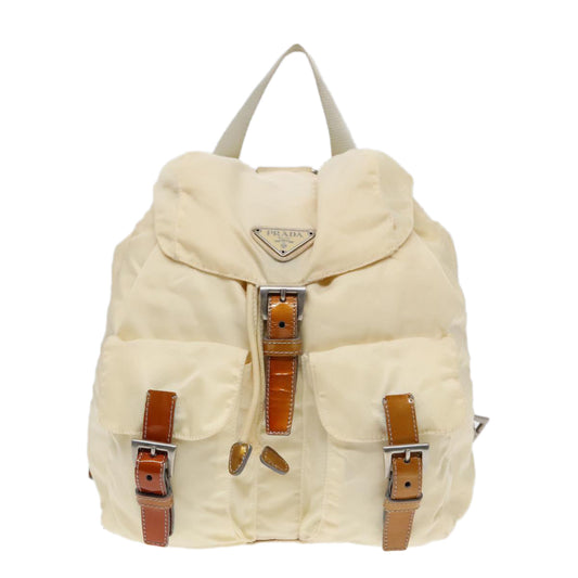 Luxury Prada Backpack Nylon Beige  bs18141
