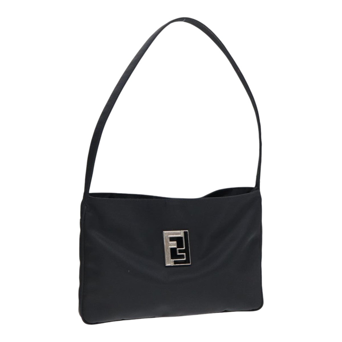 Luxury Fendi Shoulder Bag Nylon Black Silverbs18165
