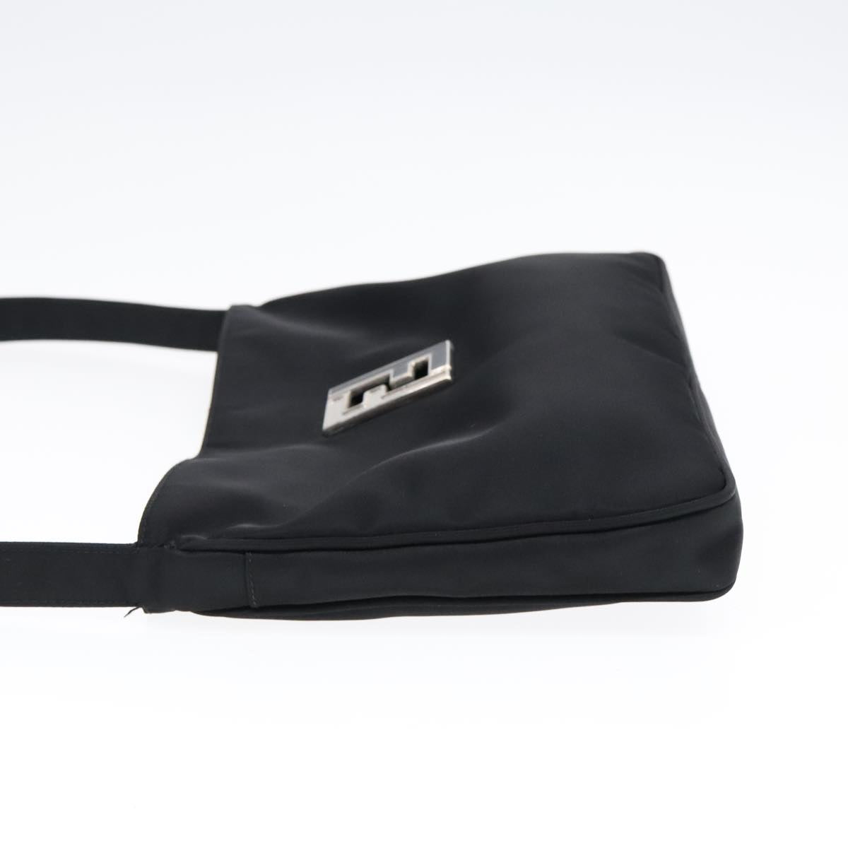 Luxury Fendi Shoulder Bag Nylon Black Silverbs18165
