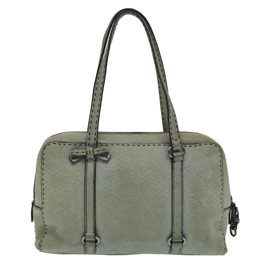 Luxury Prada Hand Bag Suede Gray Silver  bs18312
