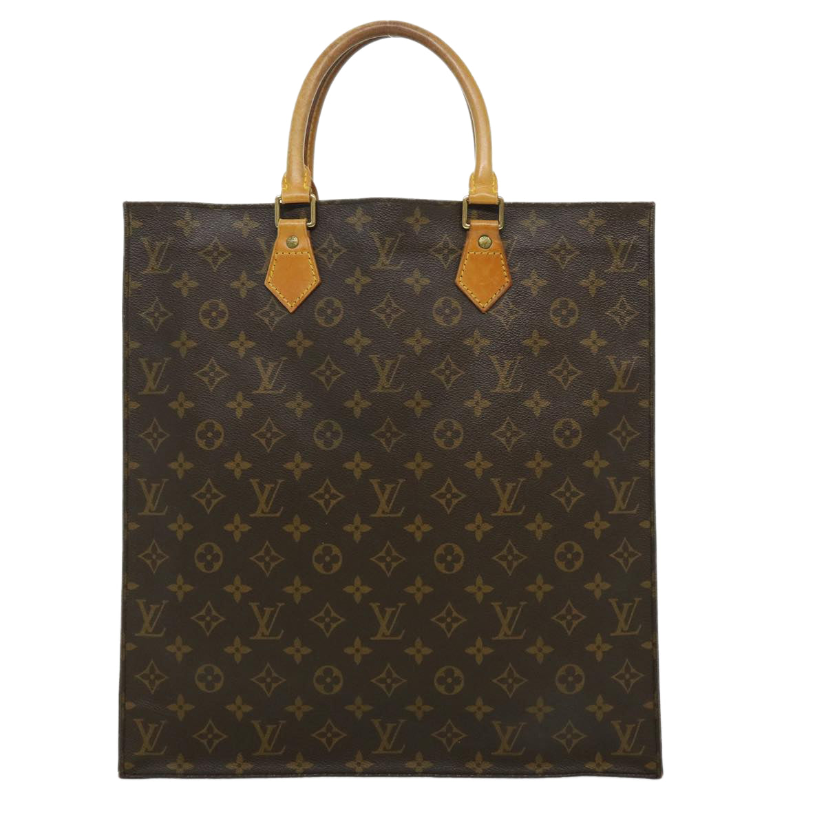 LOUIS VUITTON Monogram Sac Plat Hand Bag M51140 LV bs1840