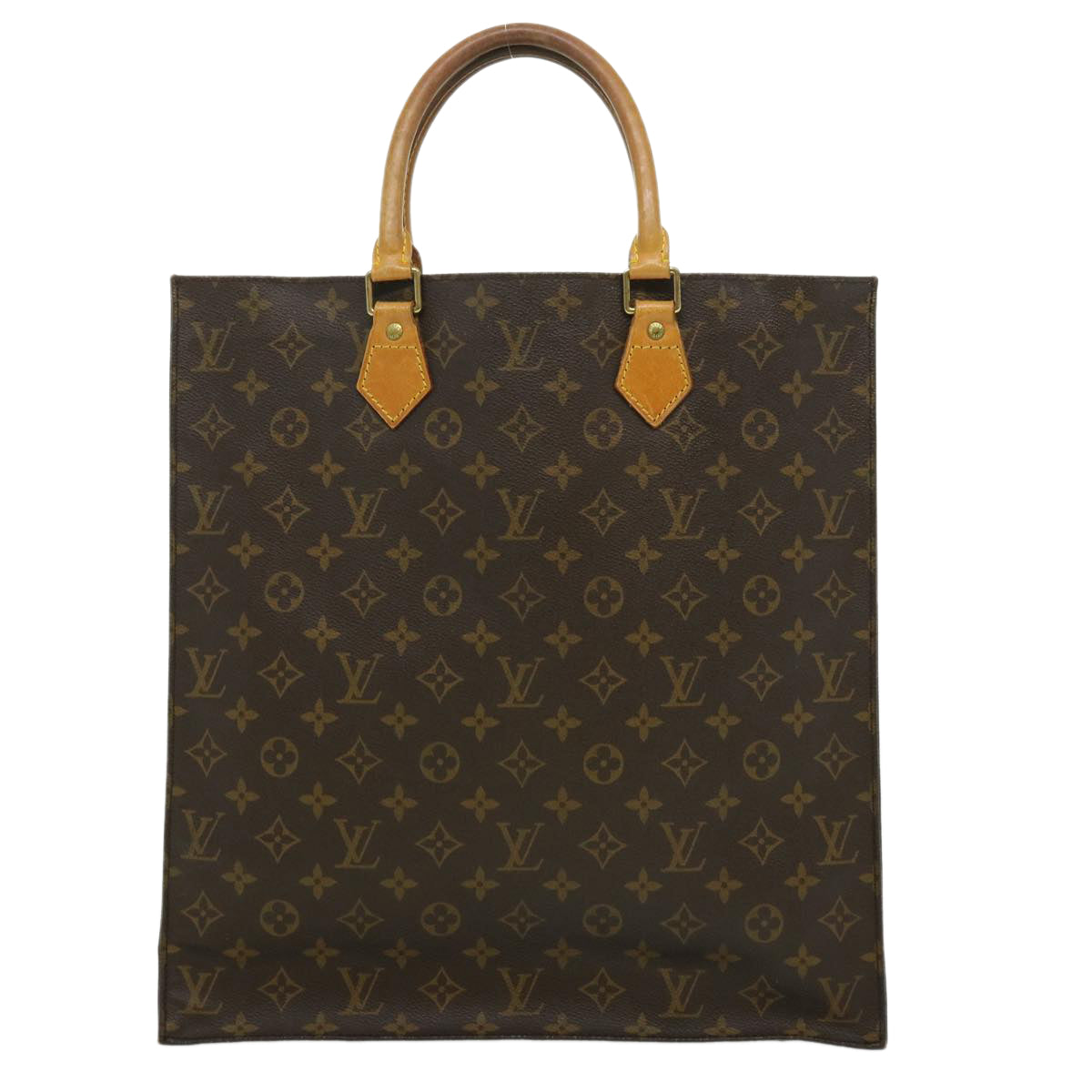 LOUIS VUITTON Monogram Sac Plat Hand Bag M51140 LV bs1840