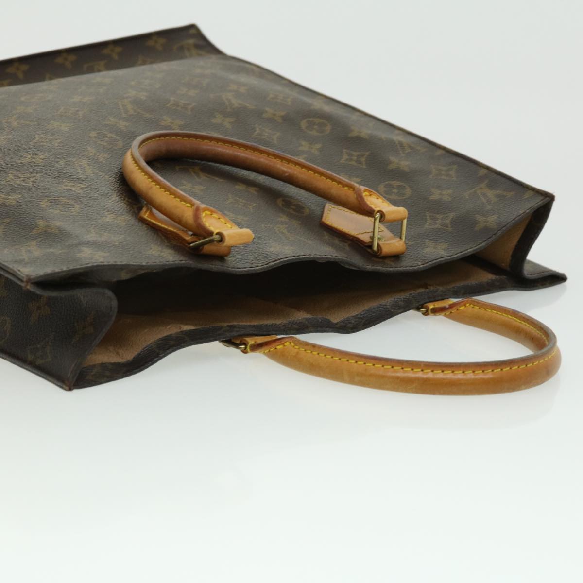 LOUIS VUITTON Monogram Sac Plat Hand Bag M51140 LV bs1840