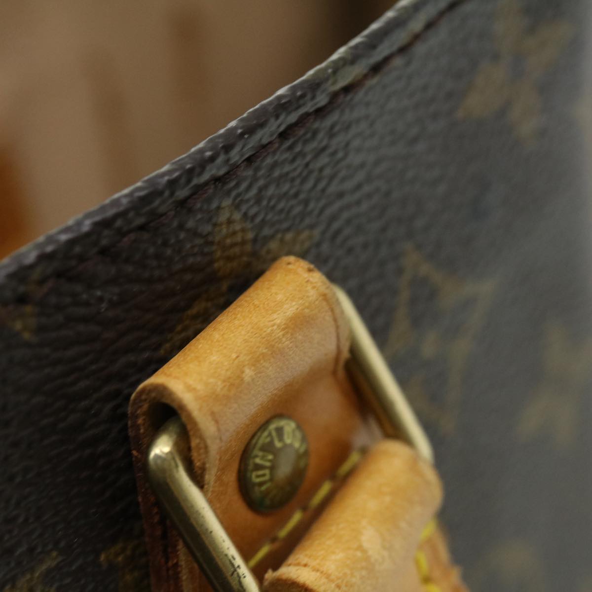 LOUIS VUITTON Monogram Sac Plat Hand Bag M51140 LV bs1840