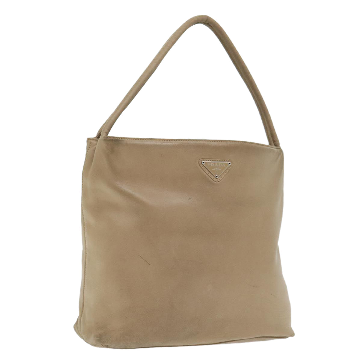 Luxury Prada Shoulder Bag Leather Beige  bs18430