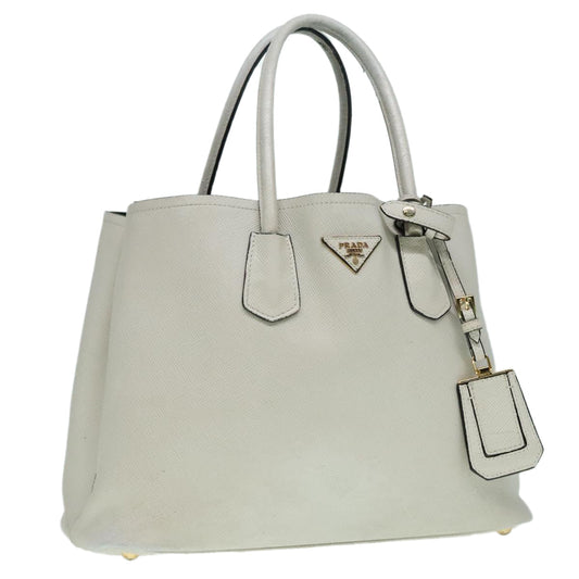 Luxury Prada Safiano leather Hand Bag White  bs18431