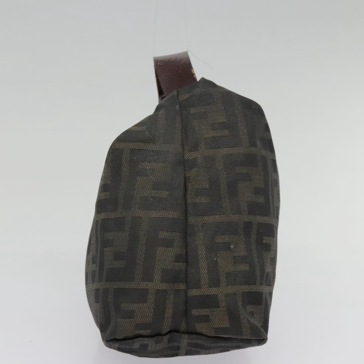 Luxury Fendi Zucca Canvas Hand Bag Brown Blackbs18438
