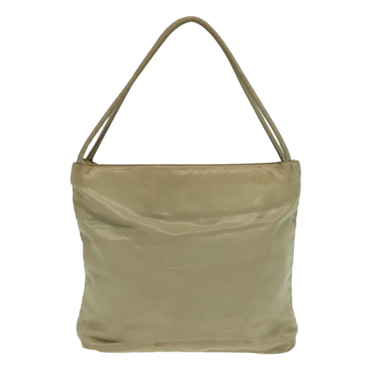 Luxury Prada Tote Bag Nylon Beige Silver  bs18439
