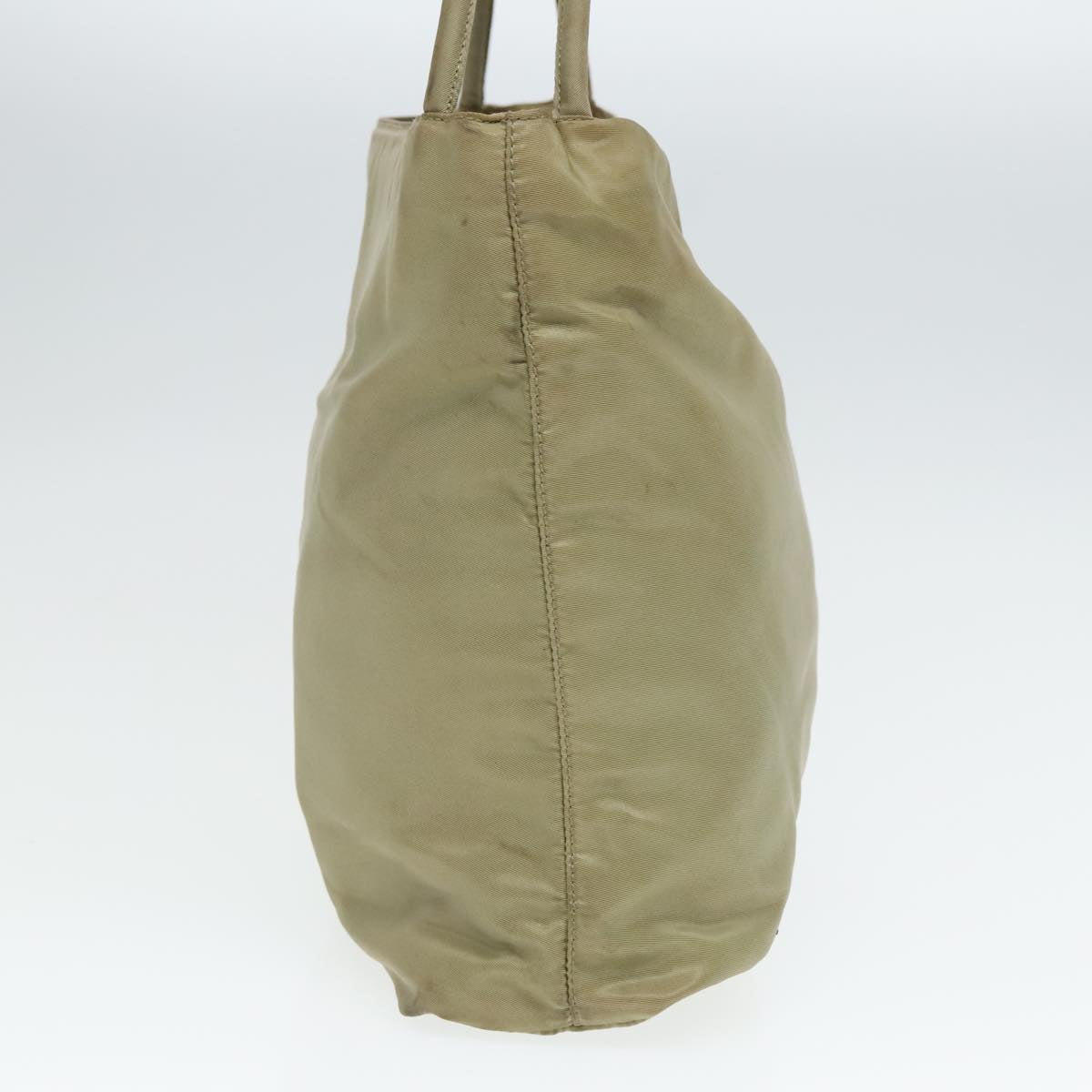 Luxury Prada Tote Bag Nylon Beige Silver  bs18439