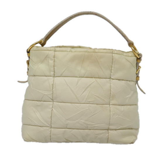 Luxury Prada Hand Bag Nylon Beige Gold  bs18507