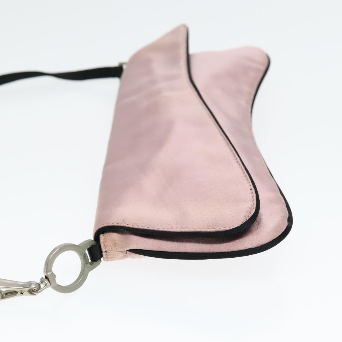 Luxury Prada Shoulder Bag Satin Pink Silver  bs18508