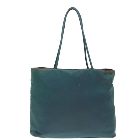 Luxury Prada Tote Bag Nylon Blue Silver  bs18599