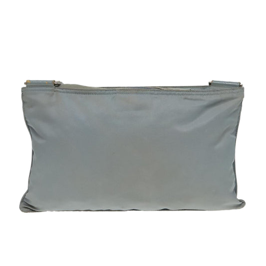 Luxury Prada Shoulder Bag Nylon Light Blue Silver  bs18602