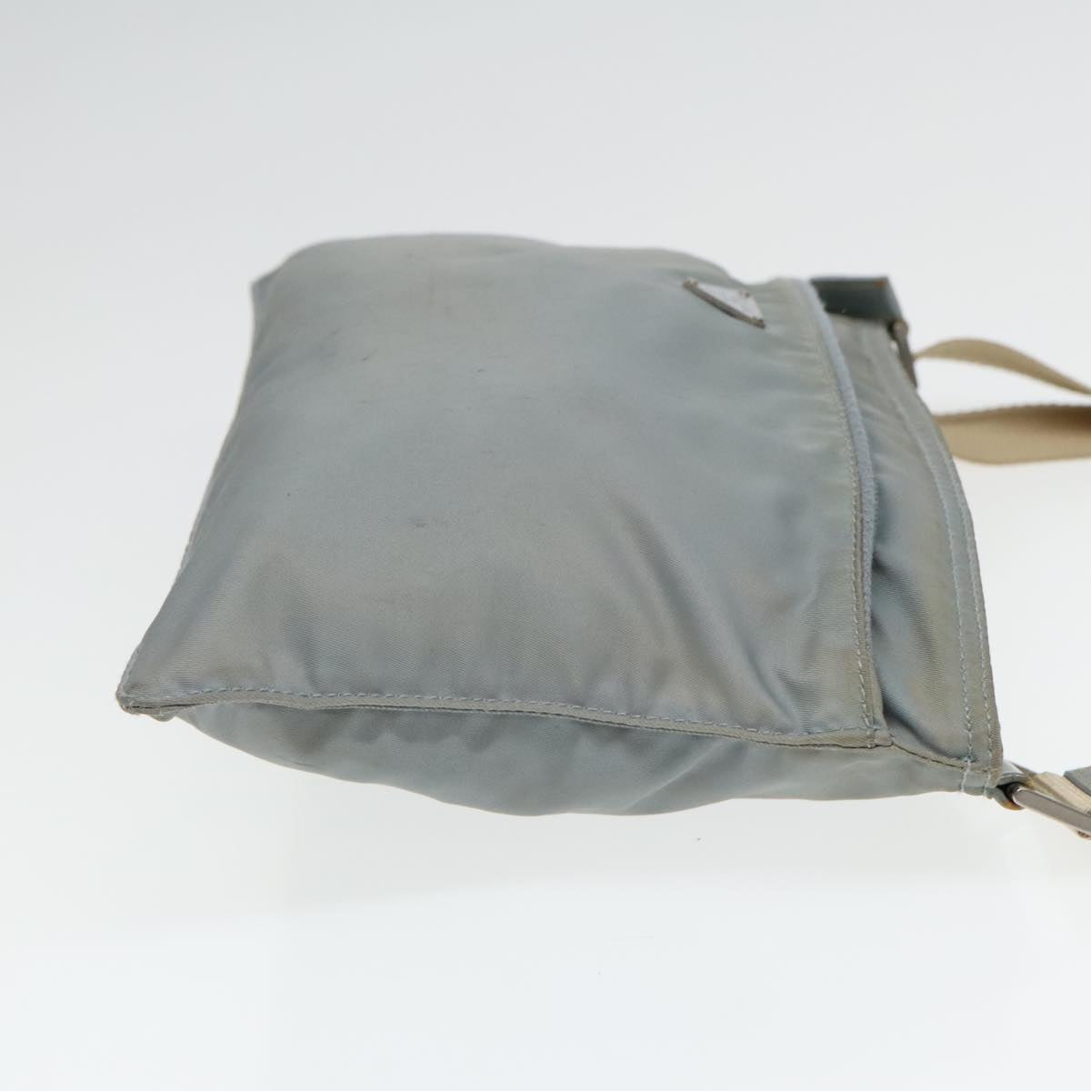 Luxury Prada Shoulder Bag Nylon Light Blue Silver  bs18602