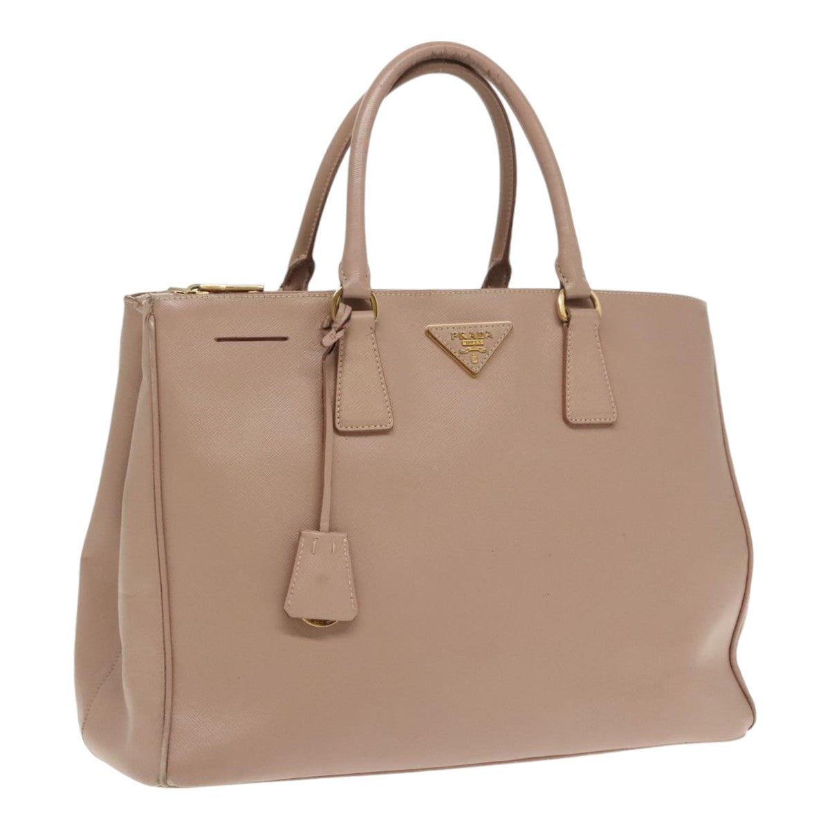 Luxury Prada Galleria Hand Bag Safiano leather Pink Gold  bs18675