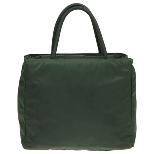 Luxury Prada Tote Bag Nylon Green Silver  bs18824