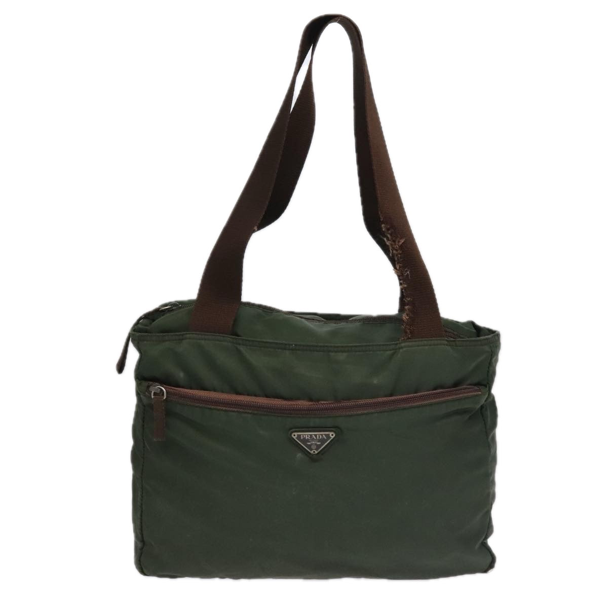 Luxury Prada Shoulder Bag Nylon 3Set Khaki  bs18934