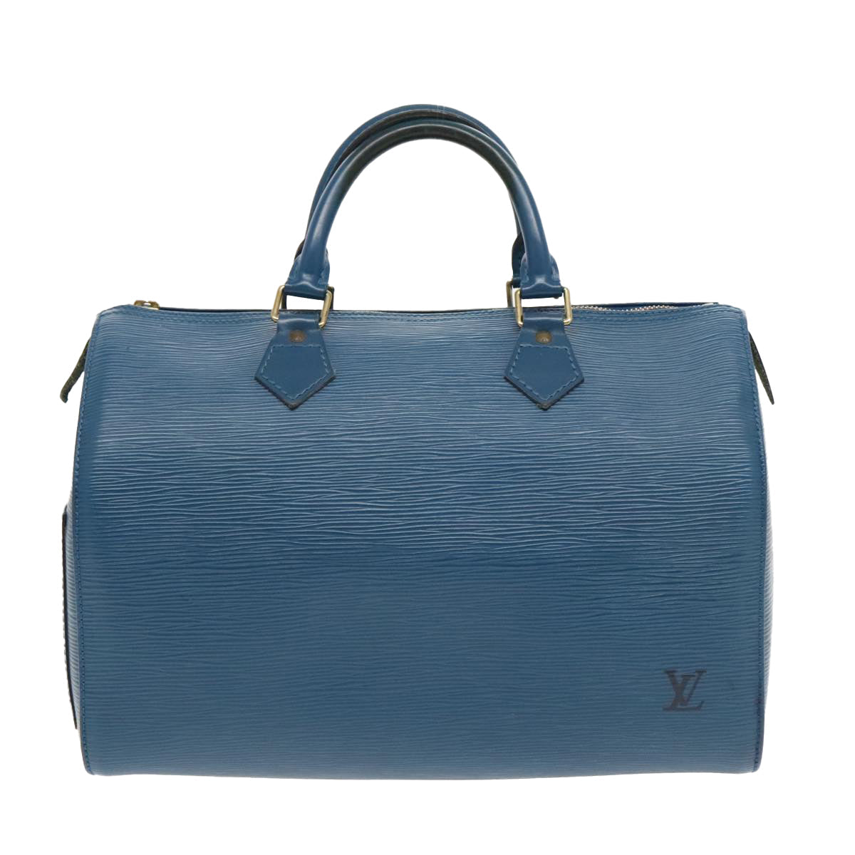 LOUIS VUITTON Epi Speedy 30 Hand Bag Toledo Blue M43005 LV bs18973
