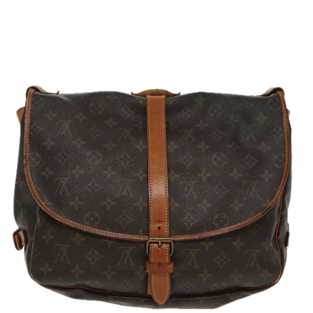 LOUIS VUITTON Monogram Saumur 35 Shoulder Bag M42254 LV bs19050