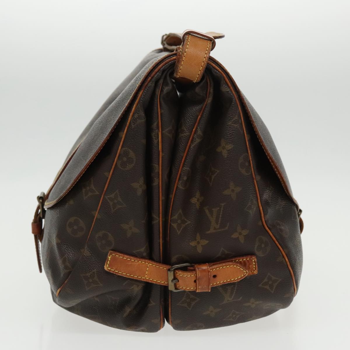 LOUIS VUITTON Monogram Saumur 35 Shoulder Bag M42254 LV bs19050