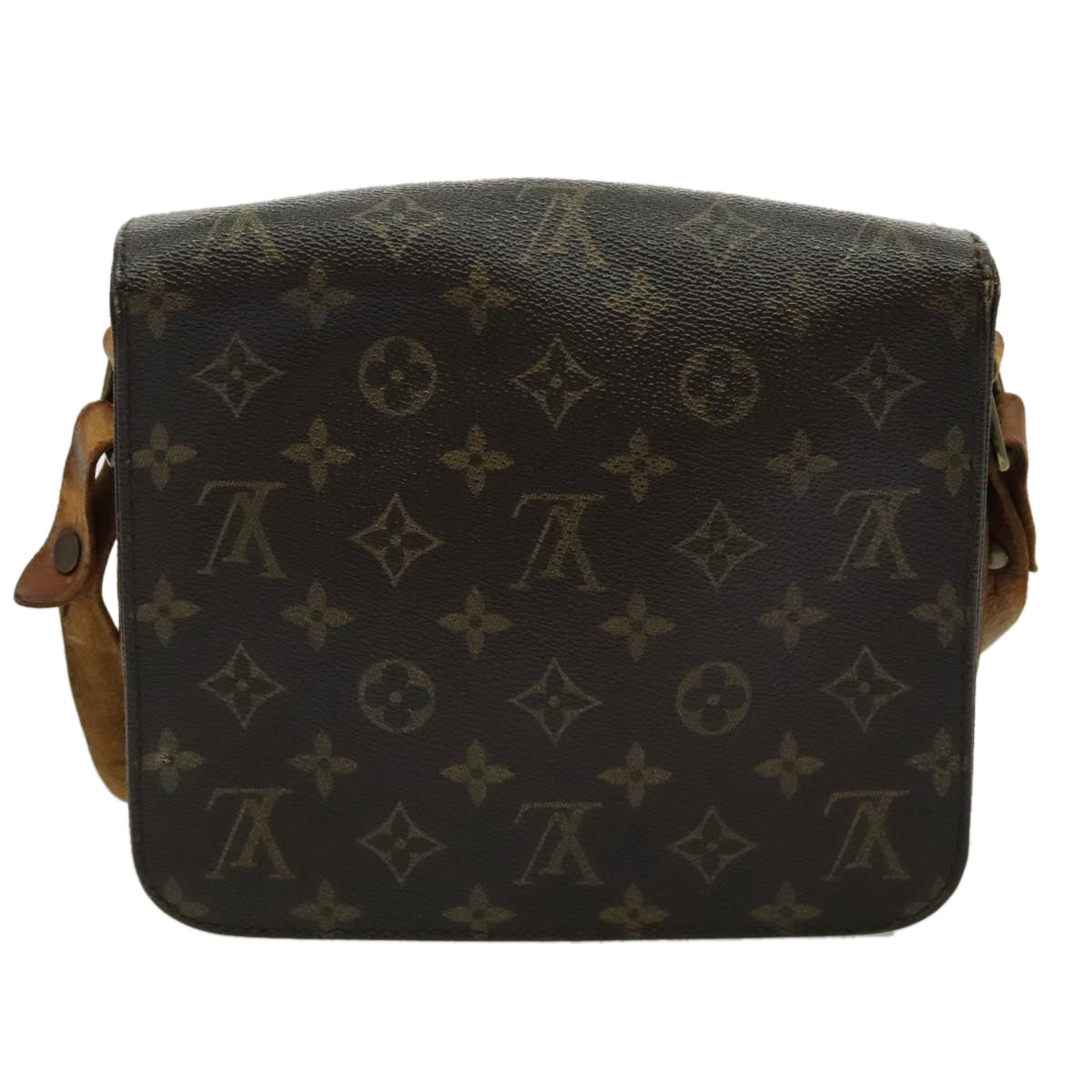 LOUIS VUITTON Monogram Cartouchiere MM Shoulder Bag M51253 LV bs19087
