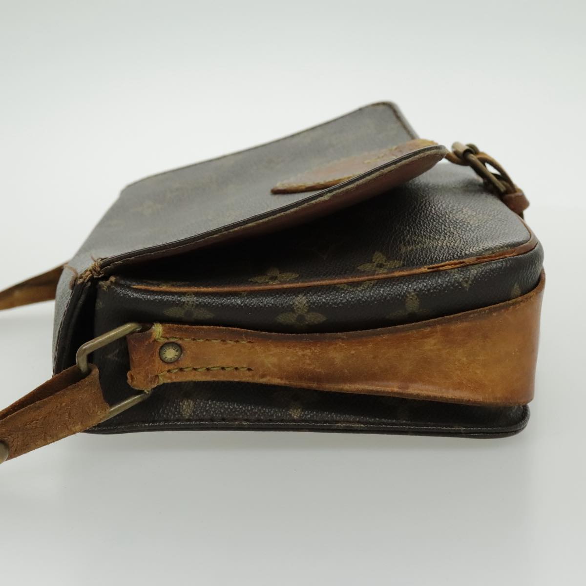 LOUIS VUITTON Monogram Cartouchiere MM Shoulder Bag M51253 LV bs19087