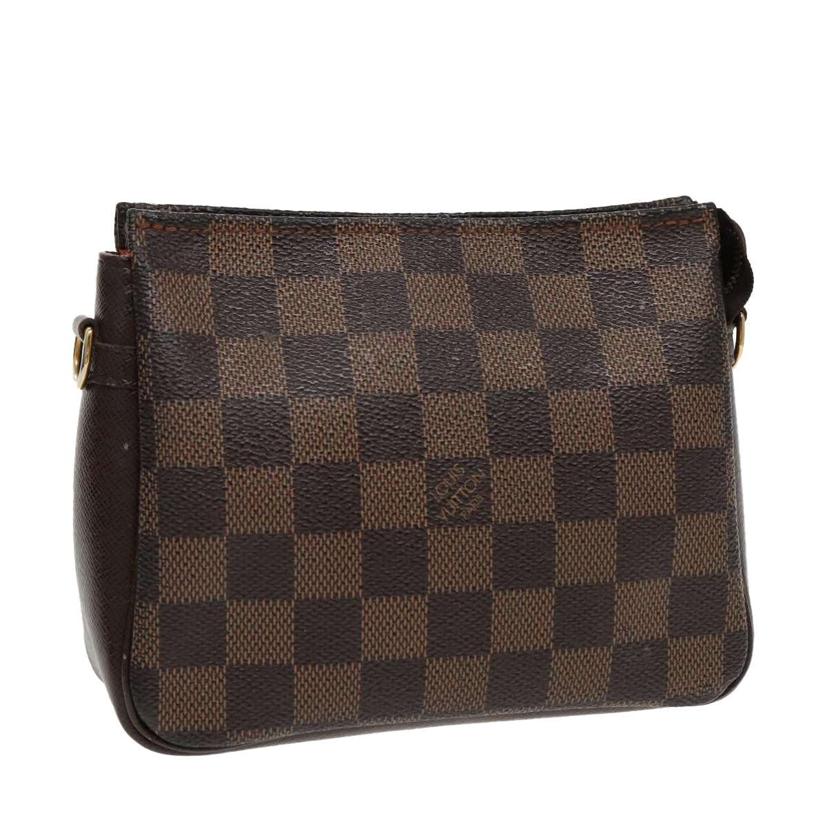 LOUIS VUITTON Damier Ebene Trousse Makeup Pouch N51982 LV bs19123
